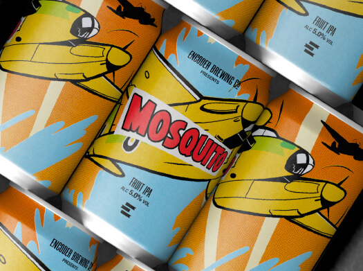 Mosquito Hazy Fruit IPA cans